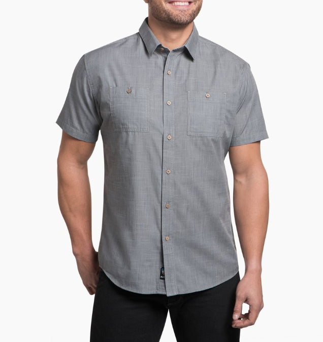 Kuhl Karib Short Sleeve Shirt in Sone Grey